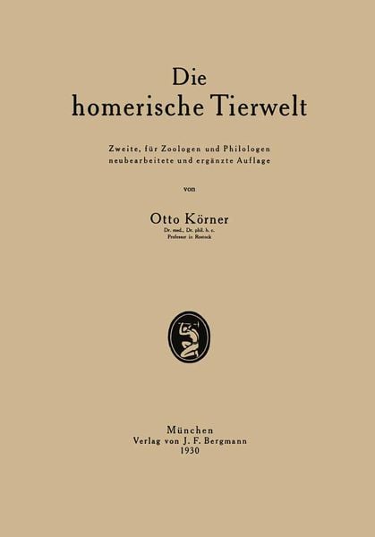 Produktbild: Die homerische Tierwelt