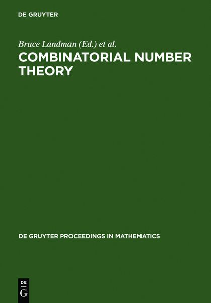 Produktbild: Combinatorial Number Theory