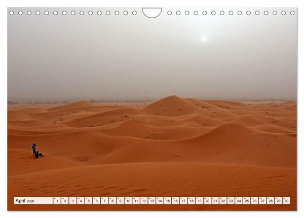 Produktbild: Die SAHARA in Marokko, Faszinierende W&uuml;stenregionen (Wandkalender 2026 DIN A4 quer), CALVENDO Monatskalender