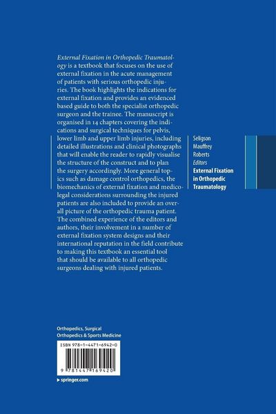 Produktbild: External Fixation in Orthopedic Traumatology
