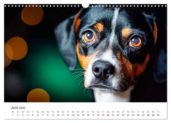 Produktbild: Wundert&uuml;te auf vier Pfoten - Mischlingshunde mit Charme (Wandkalender 2026 DIN A3 quer), CALVENDO Monatskalender
