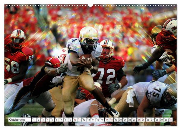 Produktbild: HEROES - American Football (hochwertiger Premium Wandkalender 2026 DIN A2 quer), Kunstdruck in Hochglanz