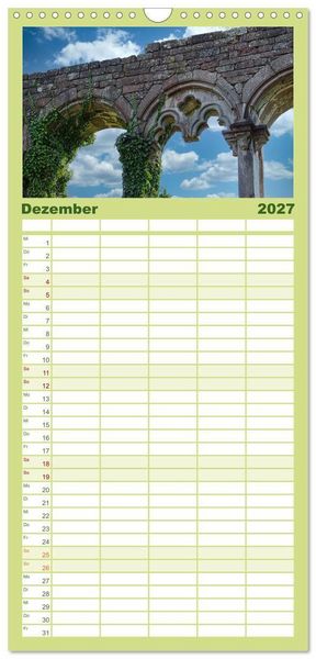 Produktbild: Familienplaner 2027 - Burg Wildenberg mit 5 Spalten (Wandkalender, 21 x 45 cm) CALVENDO