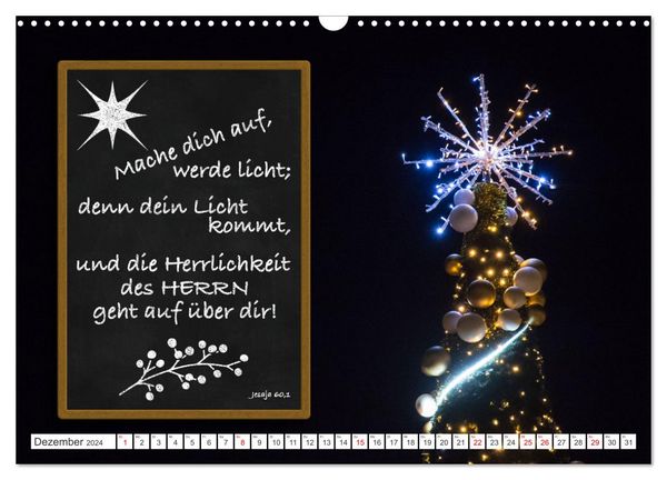 'Christliche Monatssprüche 2024 (Wandkalender 2024 DIN A3 quer ...