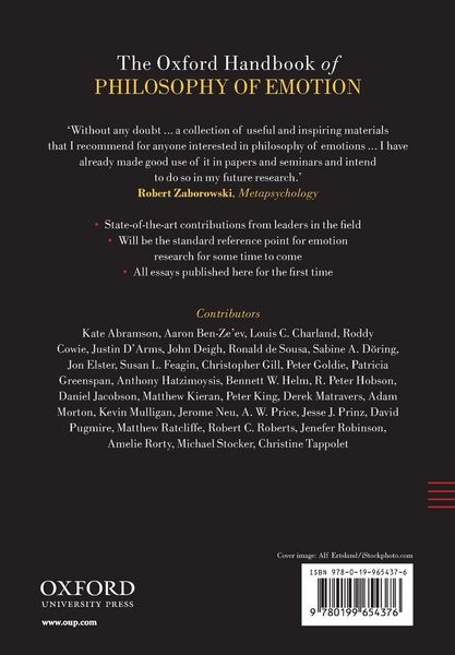 Produktbild: The Oxford Handbook Of Philosophy Of Emotion