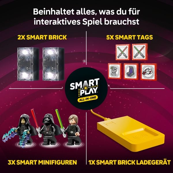 Produktbild: Star Wars 75427 SMART Play: A-Wing und das Duell im Thronsaal, Spielzeug
