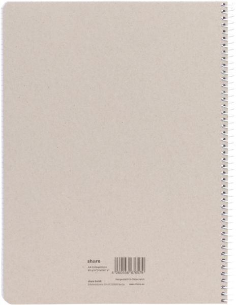 Produktbild: share Collegeblock A4 kariert 80 Blatt