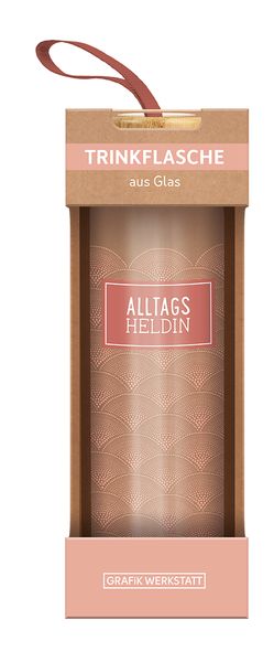 Produktbild: Glas-Trinkflasche Alltagsheldin