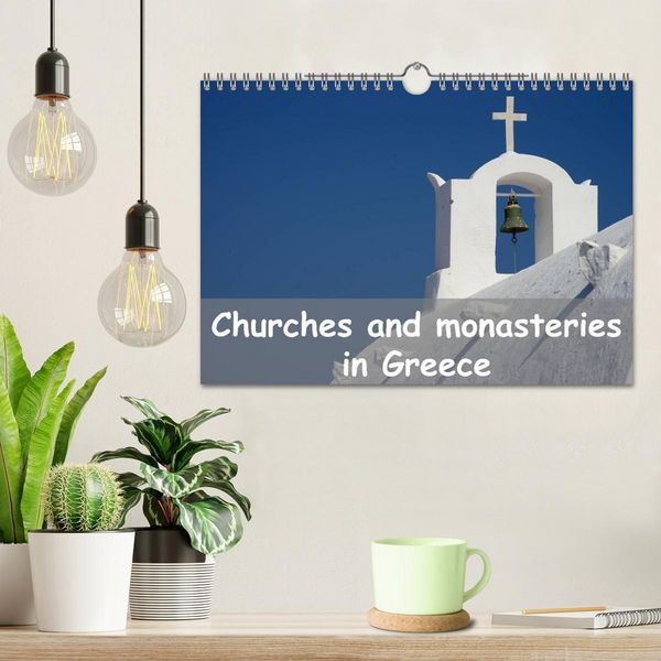 Produktbild: Churches and monasteries in Greece (Wall Calendar 2026 DIN A4 landscape), CALVENDO 12 Month Wall Calendar
