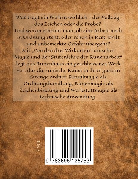 Produktbild: Von den drei Wirkarten runischer Magie und der Stufenlehre der Runenarbeit