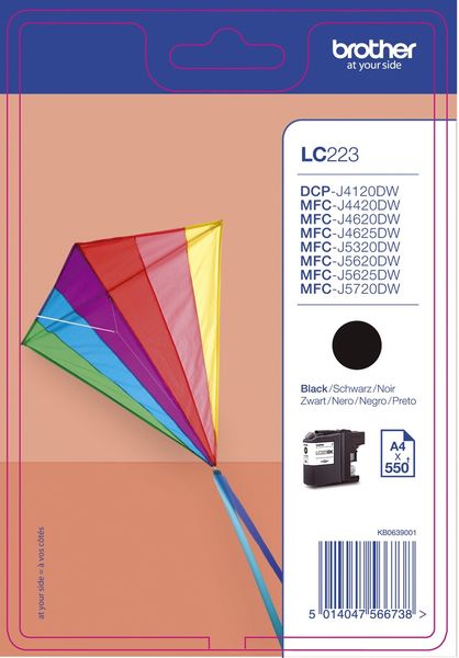 Brother Druckerpatrone LC-223BK Original Schwarz LC223BK