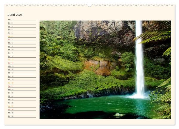 Produktbild: Neuseeland - atemberaubend sch&ouml;n (hochwertiger Premium Wandkalender 2026 DIN A2 quer), Kunstdruck in Hochglanz