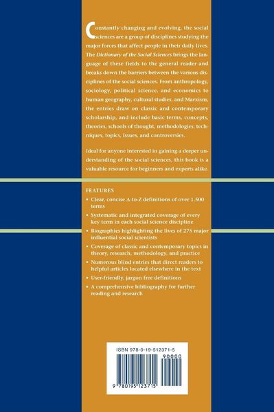 Produktbild: Dictionary of the Social Sciences