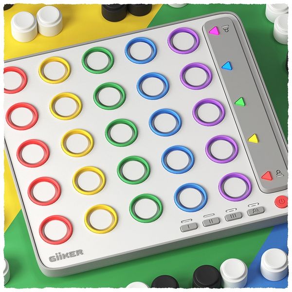 Produktbild: GiiKER Smart Four Elektronisches 3D Vier-in-einer-Reihe Logikspiel f&uuml;r Kinder & Erwachsene