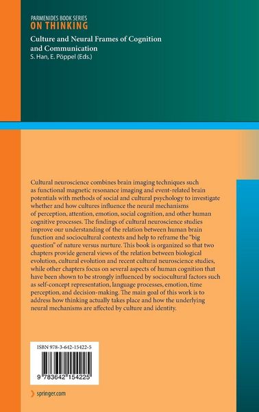 Produktbild: Culture and Neural Frames of Cognition and Communication