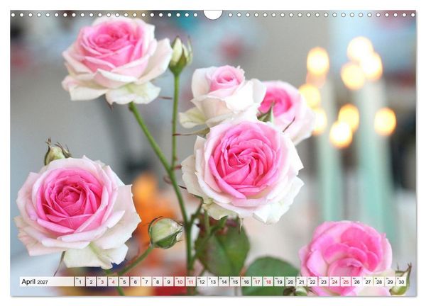Produktbild: Blumen, bunt gemischt (Wandkalender 2027 DIN A3 quer), CALVENDO Monatskalender