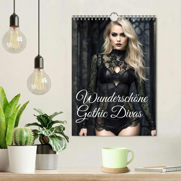 Produktbild: Wundersch&ouml;ne Gothic Divas (Wandkalender 2026 DIN A4 hoch), CALVENDO Monatskalender