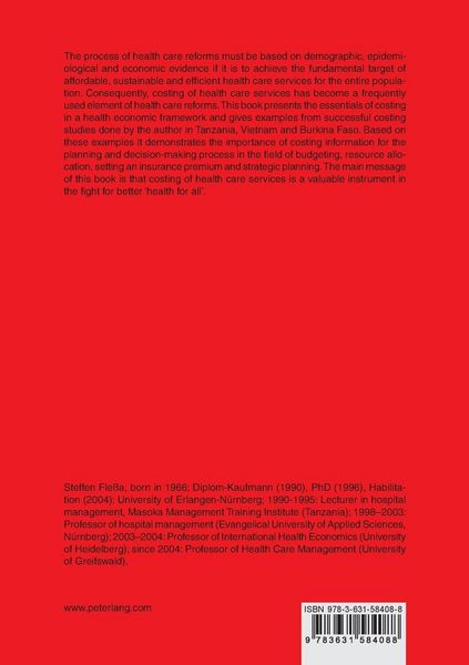 Produktbild: Costing of Health Care Services in Developing Countries