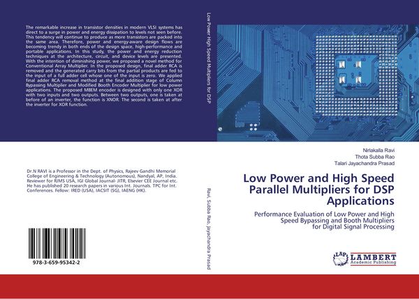 Produktbild: Low Power and High Speed Parallel Multipliers for DSP Applications