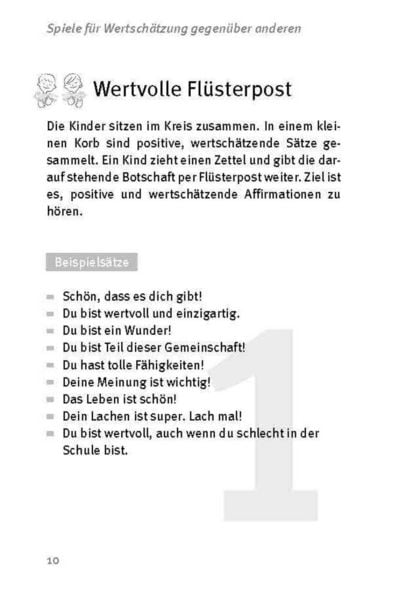 Produktbild: Die 50 besten Spiele für Wertschätzung im Alltag