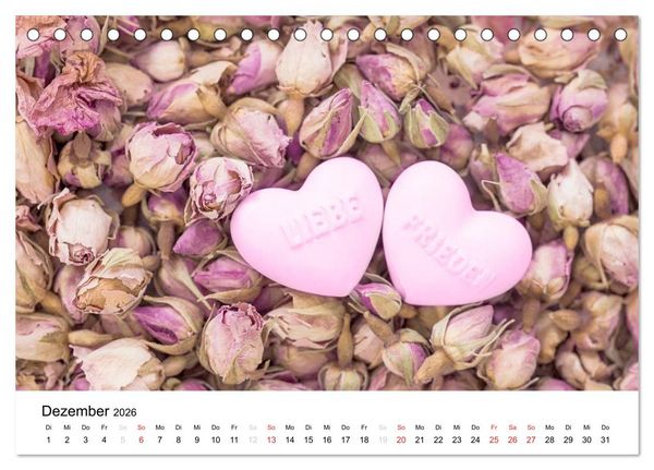 Produktbild: Mein Herz schl&auml;gt pink (Tischkalender 2026 DIN A5 quer), CALVENDO Monatskalender