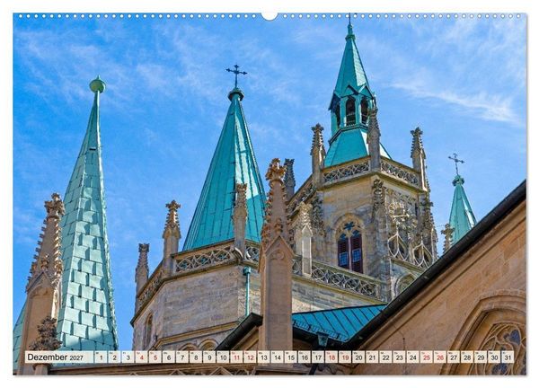 Produktbild: Erfurt &ndash; Ein Spaziergang durch die Landeshauptstadt (hochwertiger Premium Wandkalender 2027 DIN A2 quer), Kunstdruck in Hochglanz