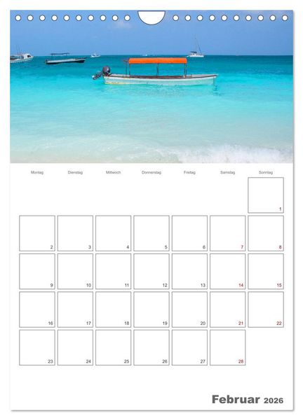 Produktbild: Sansibar - Traumreiseziel (Wandkalender 2026 DIN A4 hoch), CALVENDO Monatskalender