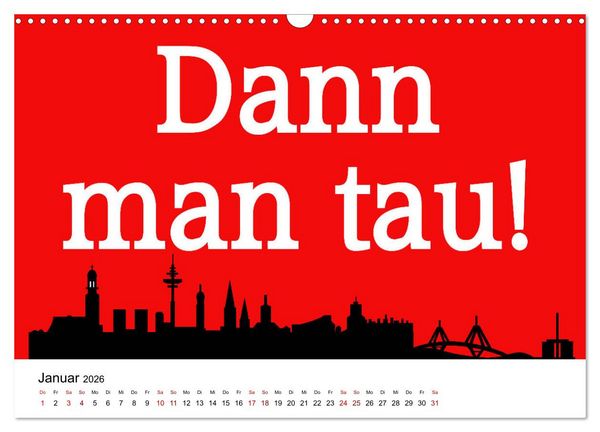 Produktbild: Hamburger Schnack (Wandkalender 2026 DIN A3 quer), CALVENDO Monatskalender