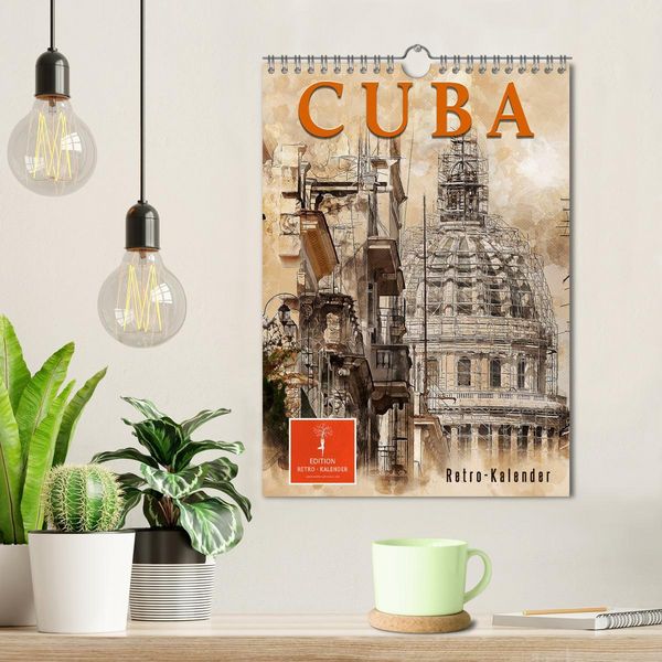 Produktbild: Cuba Retro Kalender (Wandkalender 2026 DIN A4 hoch), CALVENDO Monatskalender