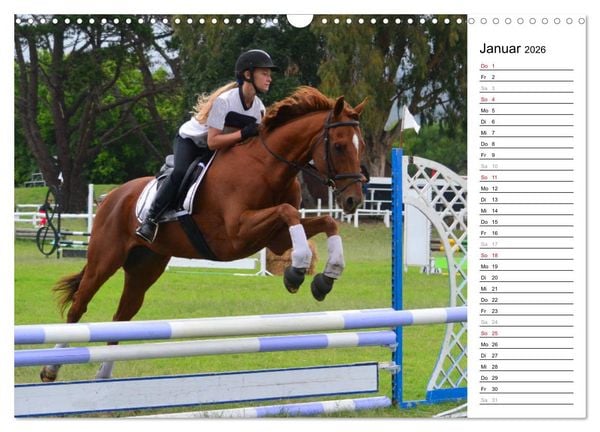 Produktbild: Mein Reitsport Kalender (Wandkalender 2026 DIN A3 quer), CALVENDO Monatskalender