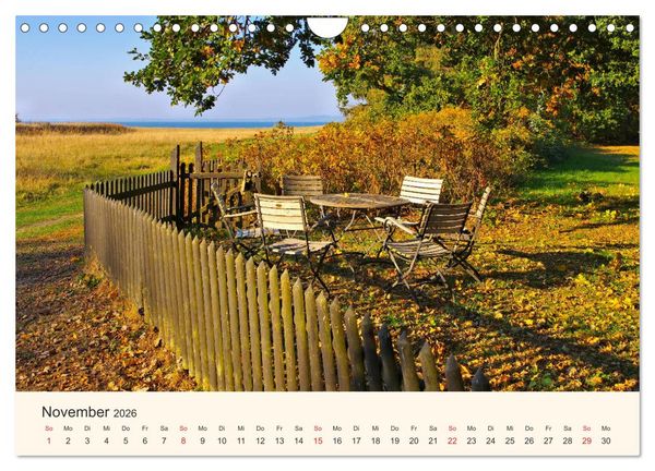 Produktbild: Ummanz - Naturparadies in der R&uuml;gener Boddenlandschaft (Wandkalender 2026 DIN A4 quer), CALVENDO Monatskalender