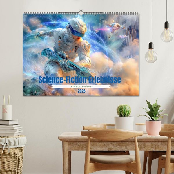 Produktbild: Science-Fiction Erlebnisse - Fantastische Welten (Wandkalender 2026 DIN A2 quer), CALVENDO Monatskalender