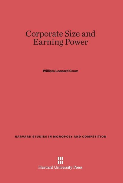 Produktbild: Corporate Size and Earning Power