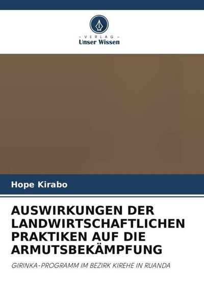Produktbild: Auswirkungen der Landwirtschaftlichen Praktiken Auf die Armutsbek&auml;mpfung