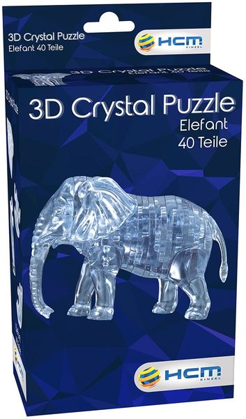 Jeruel Industrial - 3D Crystal Puzzle - Elefant
