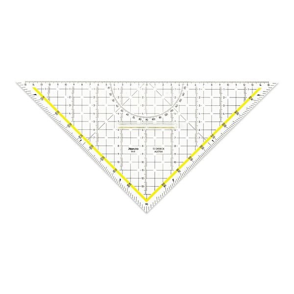 Produktbild: ARISTO TZ-Dreieck 32,5 cm mit Griff, Facette und Tuschenoppen