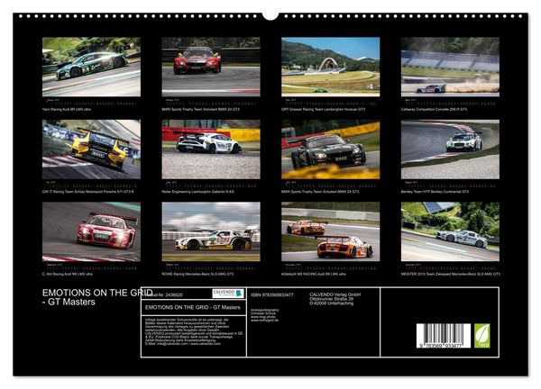 Produktbild: EMOTIONS ON THE GRID - GT Masters (hochwertiger Premium Wandkalender 2027 DIN A2 quer), Kunstdruck in Hochglanz