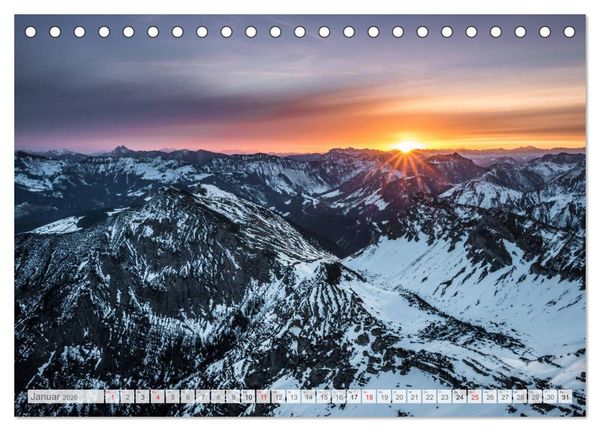 Produktbild: "Bergpixel" Faszination Bergwandern (Tischkalender 2026 DIN A5 quer), CALVENDO Monatskalender
