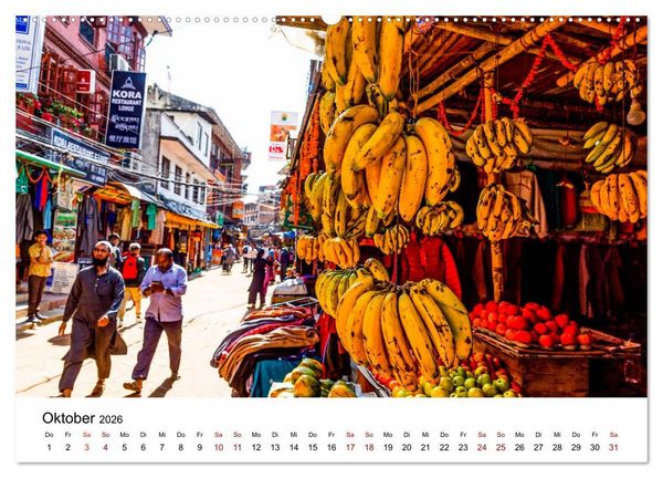 Produktbild: Impressionen aus Kathmandu (hochwertiger Premium Wandkalender 2026 DIN A2 quer), Kunstdruck in Hochglanz