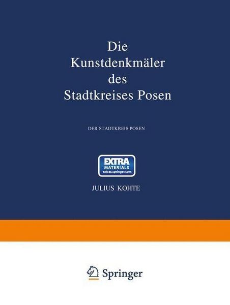 Produktbild: Die Kunstdenkm&auml;ler des Stadtkreises Posen