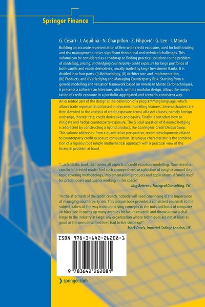 Produktbild: Modelling, Pricing, and Hedging Counterparty Credit Exposure