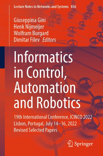Produktbild: Informatics in Control, Automation and Robotics
