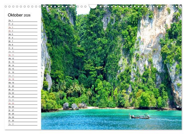 Produktbild: Thailand - Ein bezauberndes K&ouml;nigreich (Wandkalender 2026 DIN A3 quer), CALVENDO Monatskalender