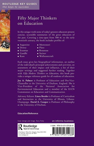 Produktbild: Fifty Major Thinkers on Education
