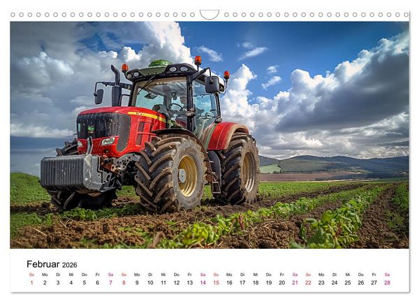 Produktbild: Traktoren Power (Wandkalender 2026 DIN A3 quer), CALVENDO Monatskalender