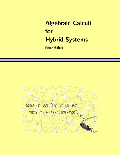 Produktbild: Algebraic Calculi for Hybrid Systems