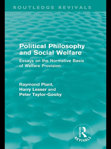 Produktbild: Political Philosophy and Social Welfare (Routledge Revivals)