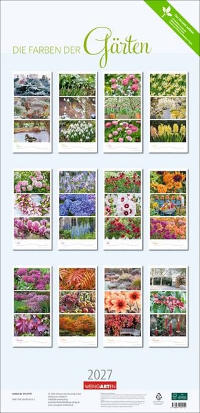 Produktbild: Die Farben der G&auml;rten Kalender 2027