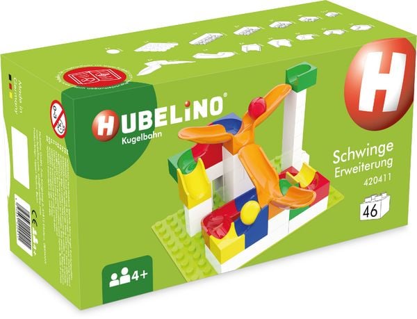 HUBELINO Kugelbahn Schwinge Erweiterung (46 -teilig)