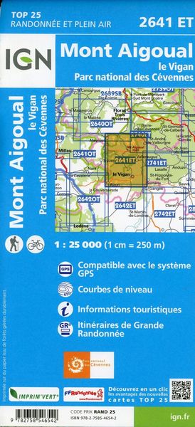 Produktbild: 2641ET Mont Aigoual. le Vigan. Parc national des C&eacute;vennes